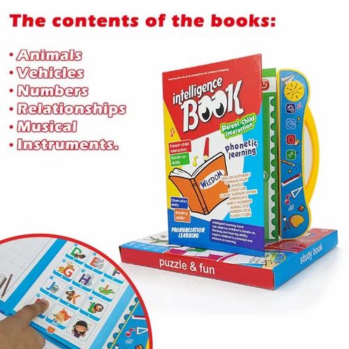 📕Intelligence Book || Musical Educational Phonetic Learning Book 3 + Year Kids