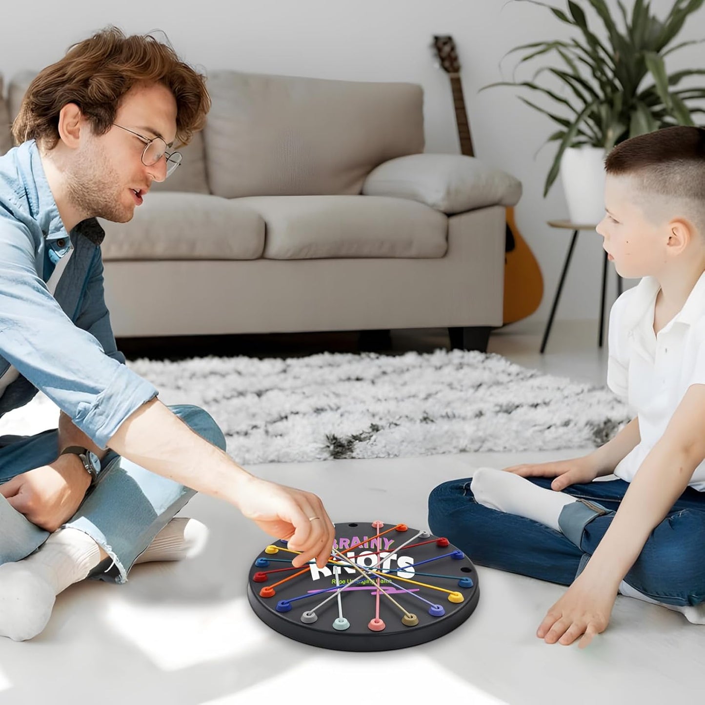 Brain Teasing Rope Puzzle Game | Multi-Level Logic Board for Kids & Families | Educational String Challenge for Home & Travel (Age 3+)